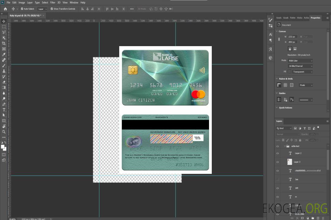 Écran de carte mastercard de la banque Nicaragua Banco Lafise Bancentro template Écran de carte mastercard de la banque Nicaragua Banco Lafise Bancentro template